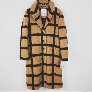 BRAND NEW!!! NVLT Checkered Teddy coat!